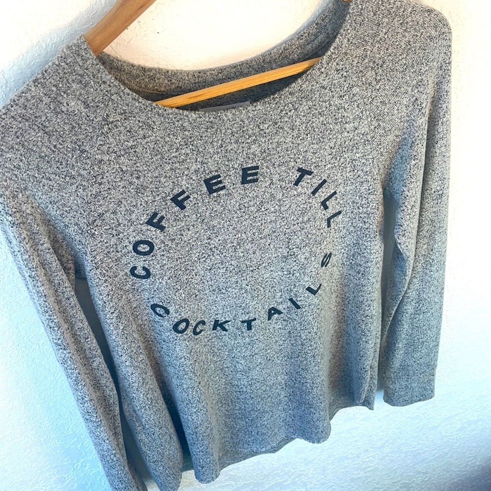 Grayson Threads Coffee till Cocktails Lightweight Sweater Longsleeve